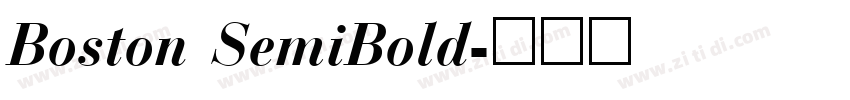 Boston SemiBold字体转换